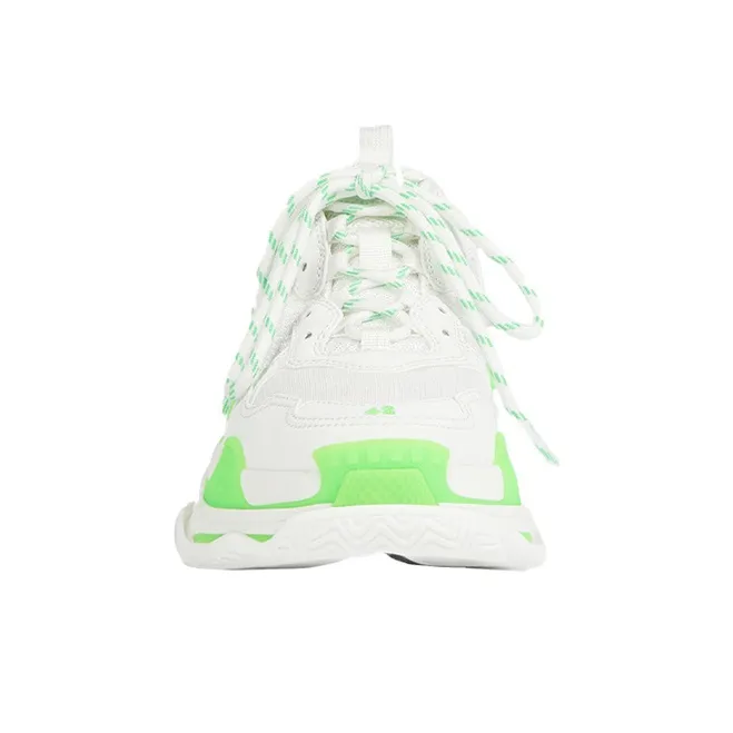 Balenciaga Triple S Fluo Green White Women's-2