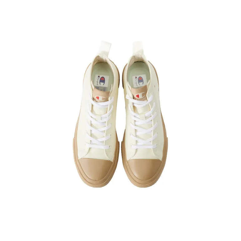 Champion Campus Canvas Shoes Unisex High-Top Beige-2