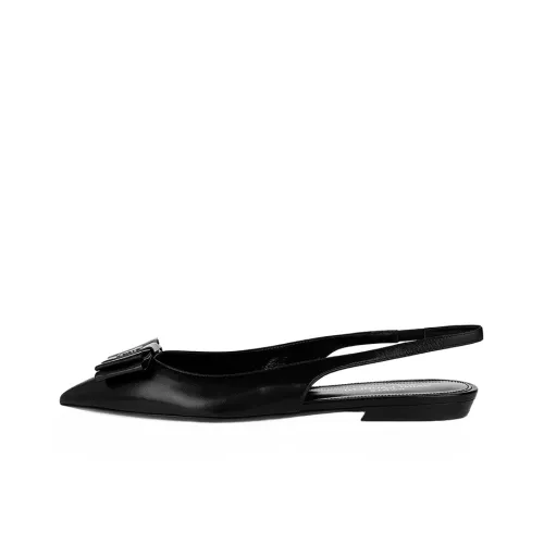 SAINT LAURENT Anaïs Bow-detail Ballerina Shoes