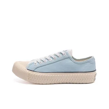 Excelsior Canvas Shoes Women's Low Top Moon White Blue