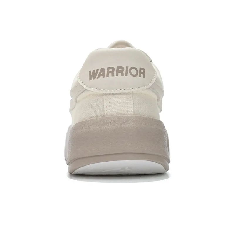 Warrior Divine Power Chinoiserie Collection De Xin Little Hooked Heel Low Top Retro Sports Canvas Shoes Unisex Beige-3