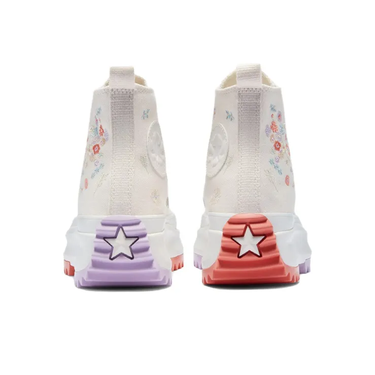 Converse Run Star Hike Platform Hi Embroidered Floral Egret-4
