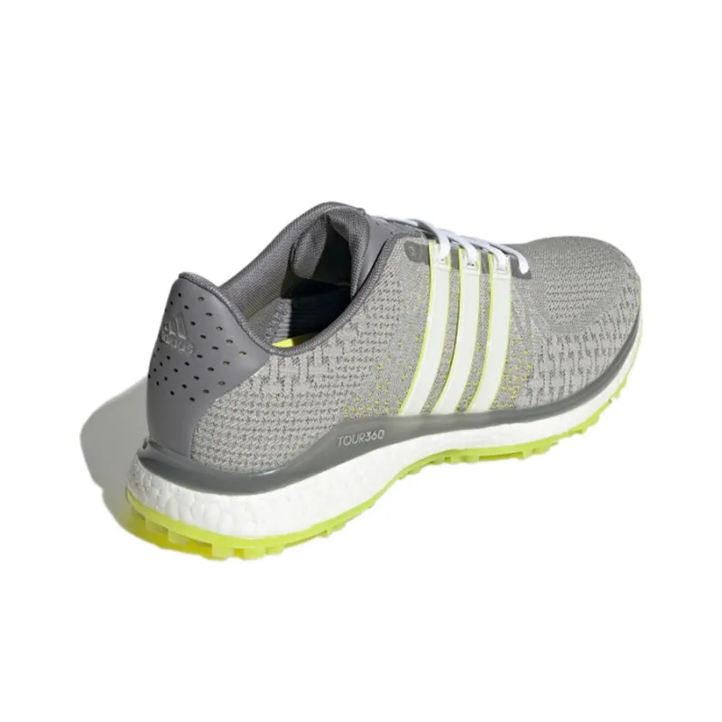Adidas Tour360 XT-SL Spikeless Textile Durable Breathable Low-Top Golf Shoes Men's Gray Yellow-4