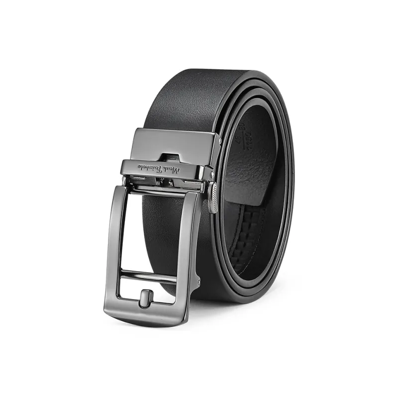 FAIRWHALE Automatic Buckle Genuine Leather Genuine Leather Belts Men's Width 3.5CM-0