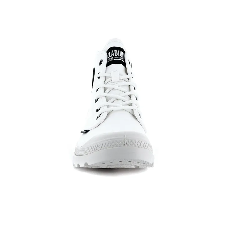 Palladium Pampa Hi Htg Supply Anti-Slip Wear-Resistant High-Top Canvas Shoes Unisex White-2