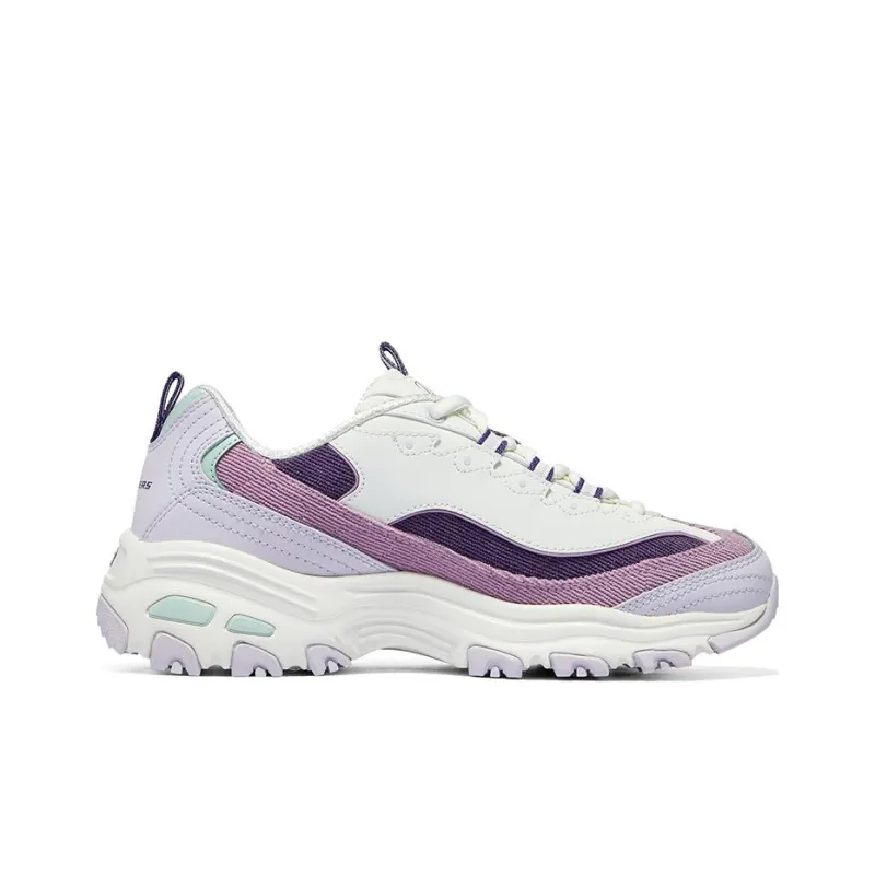 Skechers D'Lites 1.0 Shoes 'White Purple Lilac' Women's-1