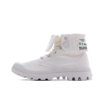 Palladium Baggy Organic Wear Resistant High Top Canvas Shoes Unisex White