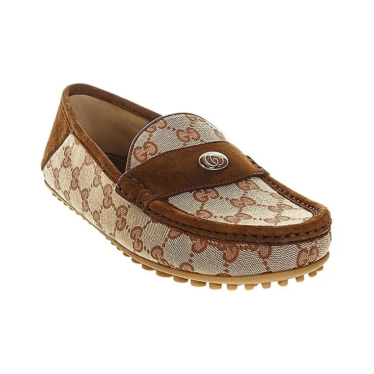 GUCCI Casual Single Shoes Men's Beige-2