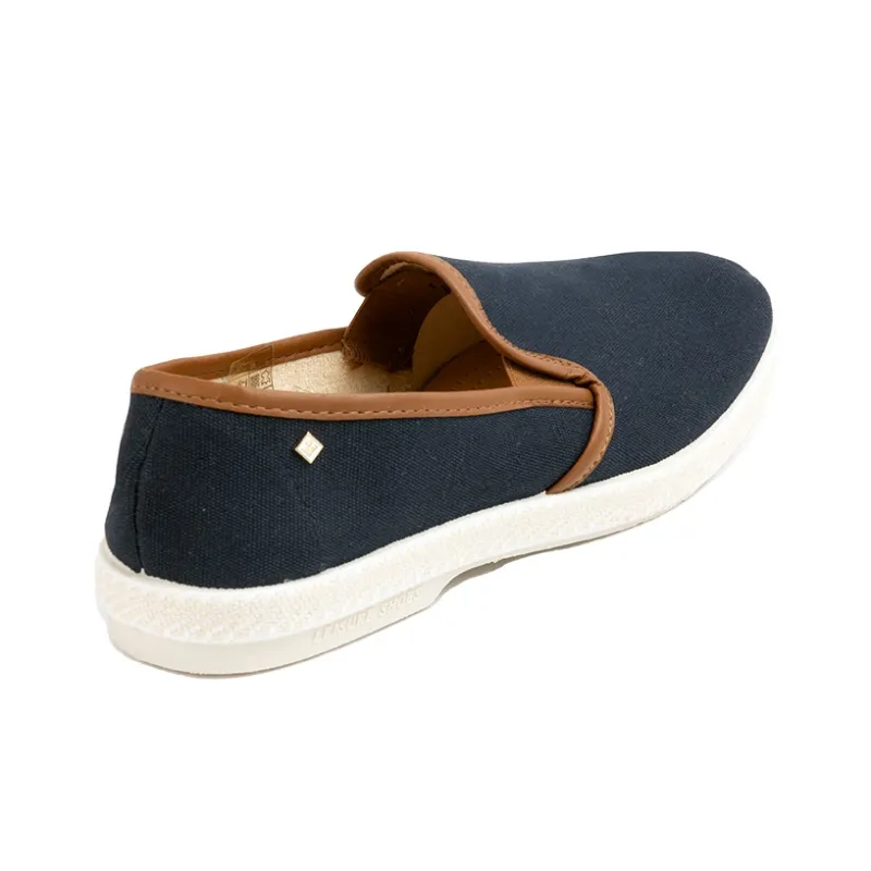 Rivieras Women's Casual Shoes Unisex Low Top Blue/Brown-3