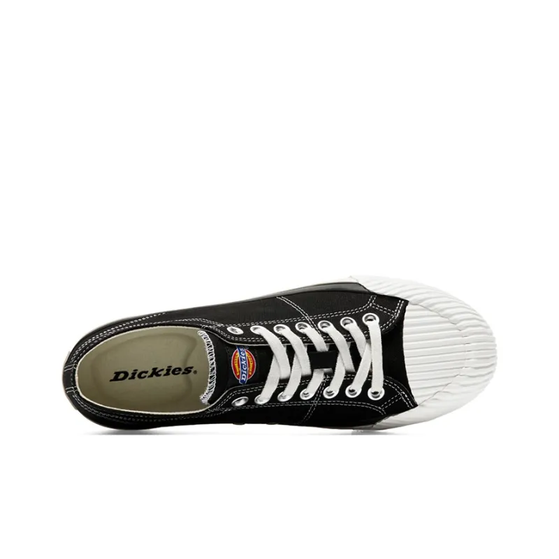 Dickies Canvas Shoes Unisex Low Top Black/White-2