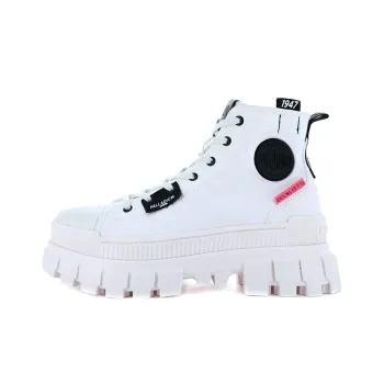 Palladium Revolt Hi Tx Star Anti Slip And Wear Resistant Breathable High Top Canvas Shoes Women's White