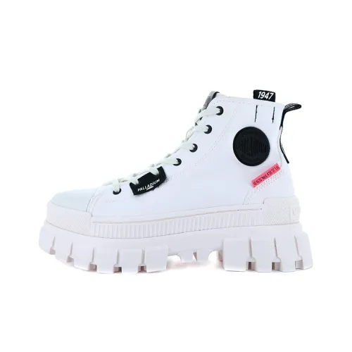 Palladium Revolt Hi Tx Star Anti Slip And Wear Resistant Breathable High Top Canvas Shoes Women's White