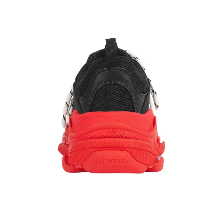 Balenciaga Triple S Black Red Sole-4
