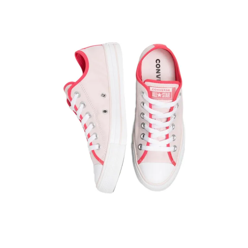 Converse Chuck Taylor All Star Anti-Slip And Wear-Resistant Coverage Low-Top Canvas Shoes Women's Pink-2