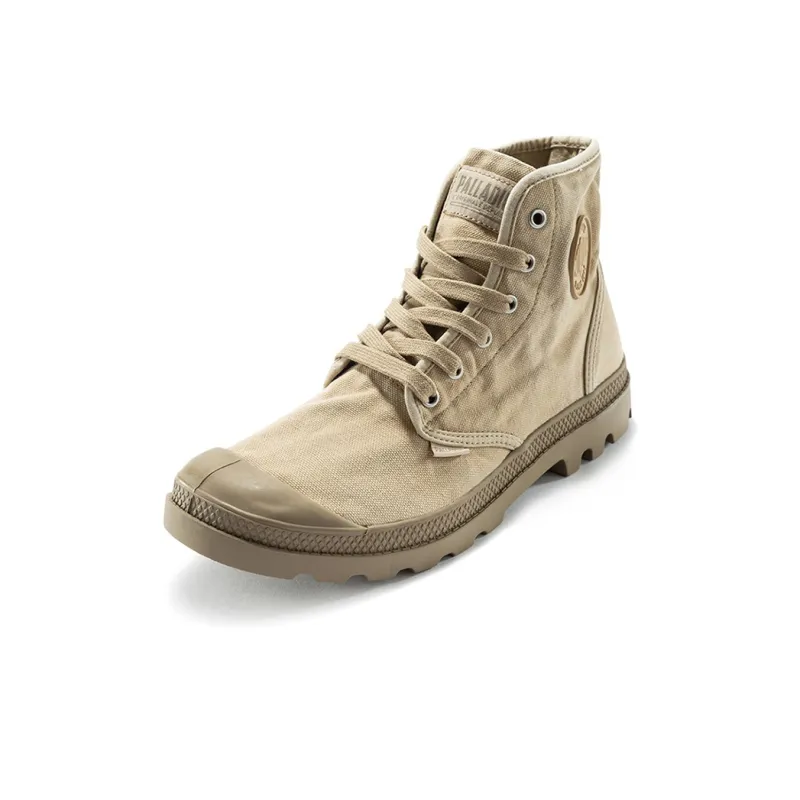 Palladium Pampa Hi Abrasion Resistant Slip Resistant High Top Canvas Shoes Men's Warm Sand-1