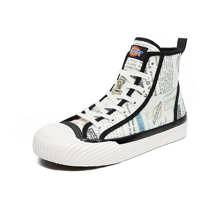 Dickies Canvas Shoes Unisex High Top White-1