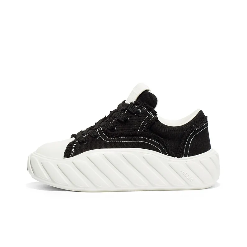 Coup De Foudre Cushioning Lightweight Breathable Height Increasing Low-Top Skateboard Shoes Women's-6