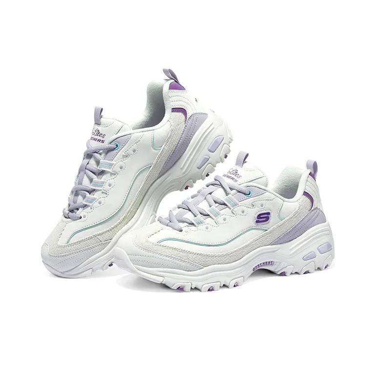 Skechers D'lites 1.0 Sneakers 'White Purple' Women's-3