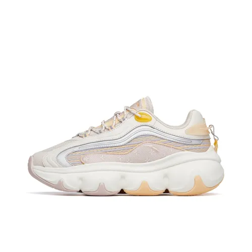Anta Cushioning Anti Slip And Wear Resistant Low Top Chunky Sneakers Women's Pink Orange