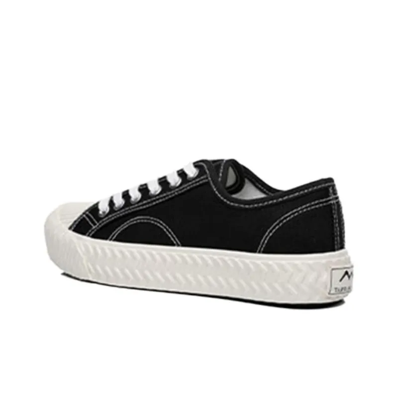 TARRAMARRA Canvas Shoes Women's Low Top Black/Red/Yellow-1