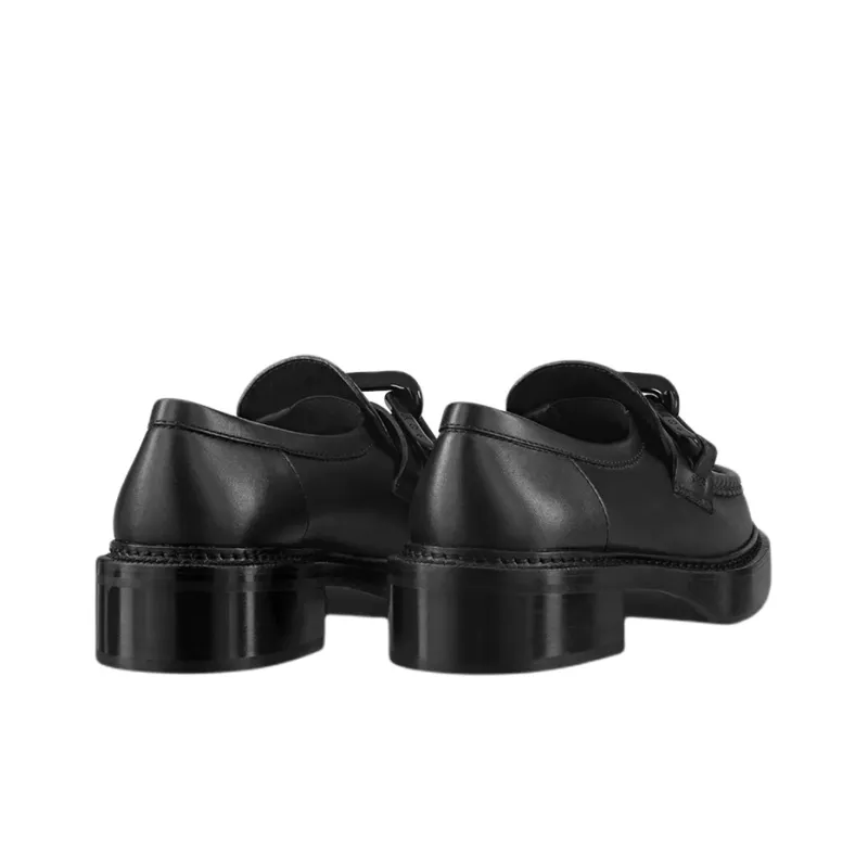 LOUIS VUITTON Lv Academy Loafers 'Black With Chain' Women's-2