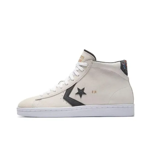 Converse Pro Leather Hi Al Davis White Suede