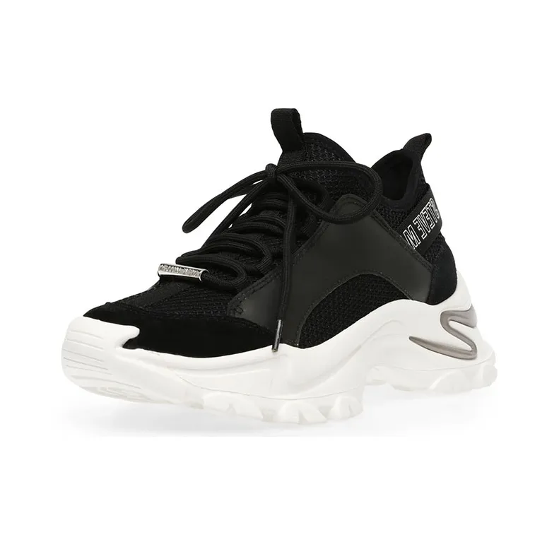 STEVE MADDEN Chunky Sneakers Women's Low-Top Black-2