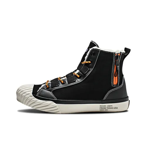 Dickies Canvas Shoes Unisex High-Top Black