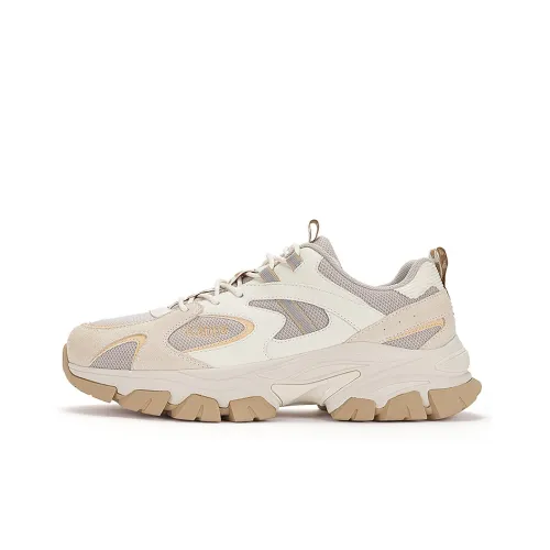 Kappa Low Top Chunky Sneakers Unisex White Gray