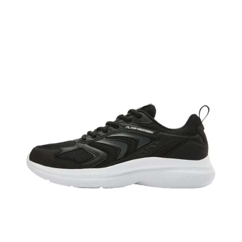 QIAODAN Non-slip Lightweight Low-Top Running Shoes Men's Black-0