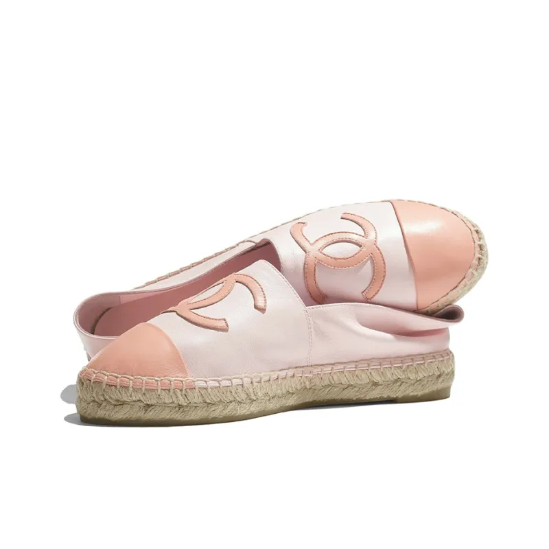 CHANEL Casual Single Shoes Women's Pink-3