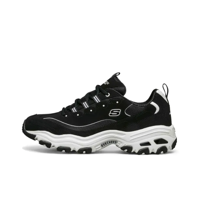 Skechers D'lites Running Shoes Black/White-0