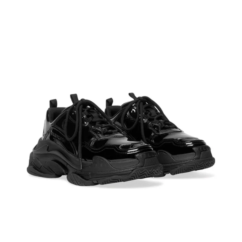 Balenciaga Triple S Black Patent-2