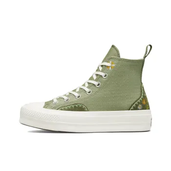 Chuck Taylor All Star Women's Converse Lift Platform High 'Autumn Embroidery Light Field Surplus' Women's