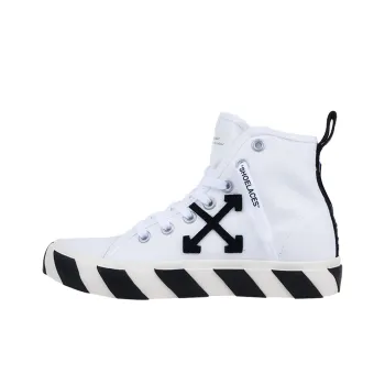 OFF WHITE Vulcanized Mid Top White Black