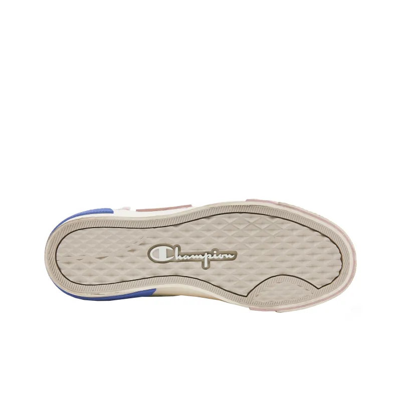 Champion Campus Canvas Shoes Women's High Top Light Spring Tea/Dark Ink-4