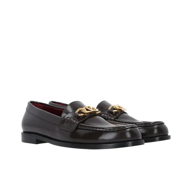 Valentino Flat Shoes Women's Brown-3