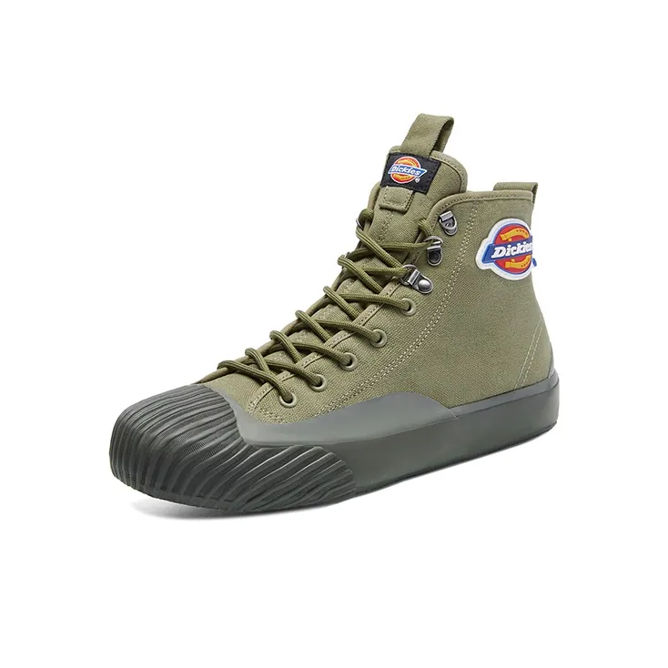 Dickies Canvas Shoes Men High Top Army Green-1