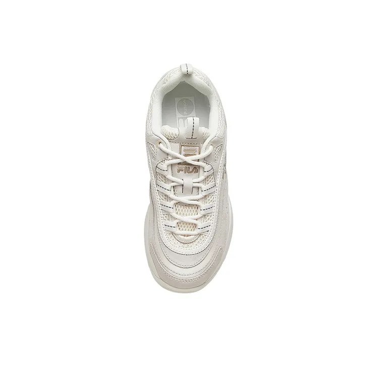 FILA FUSION Ray Cushioning Anti Slip Wear Resistant Breathability Low Top Chunky Sneakers Women's Snow-4