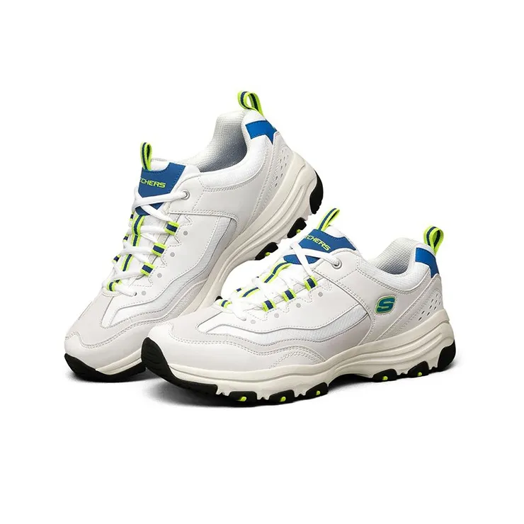 Skechers D'Lites I Conik Low Top Running Shoes White/Blue-2