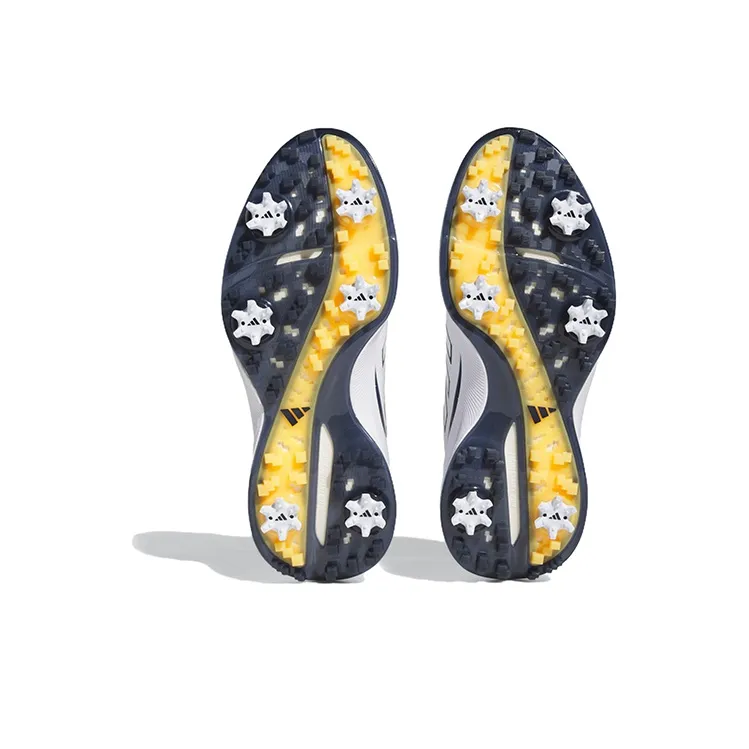 Adidas ZG23 Golf Shoes 'White Collegiate Navy Solar Gold'-4