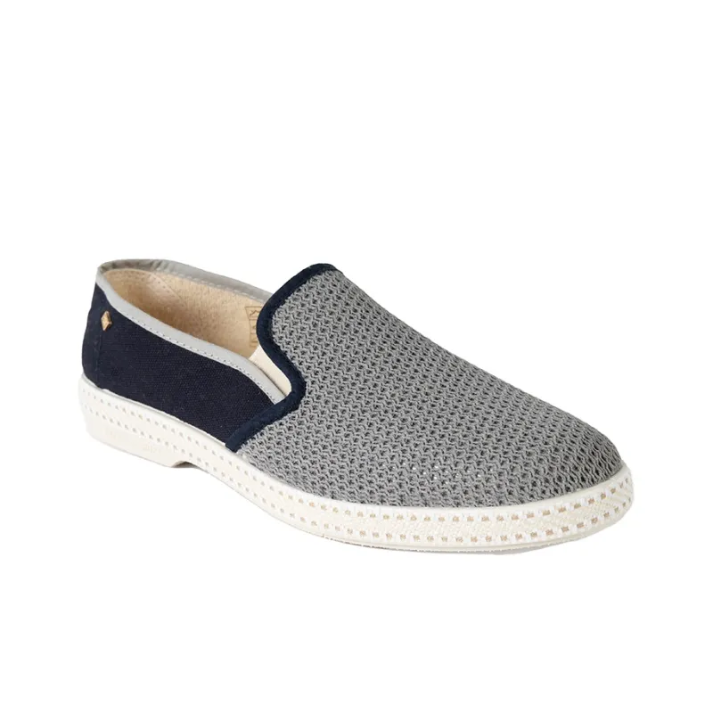 Rivieras Casual Flat Shoes Unisex Gray Blue-2