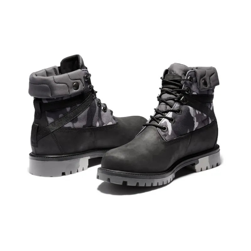 Timberland Heritage EK+ 6 Inch Waterproof Wide Fit Boot 'Grey Camouflage'-3