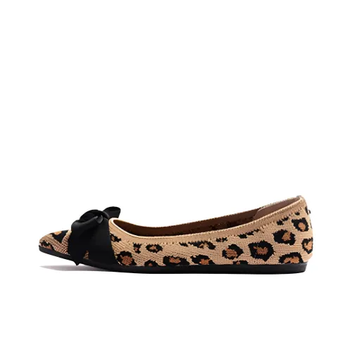 STEVE MADDEN Casual Single Shoes Women's Leopard Print Black