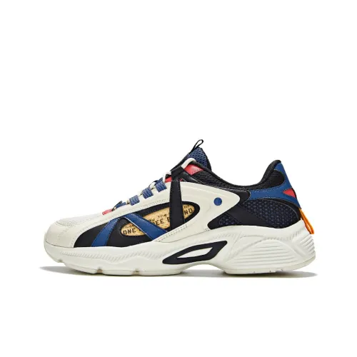 361° Chunky Sneakers Men Low-Top White/Blue/Black