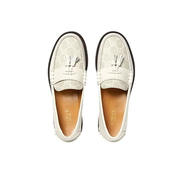 GUCCI Loafers Women's Beige-3