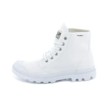 Palladium Pampa Hi Originale Anti Slip And Wear Resistant Breathable High Top Canvas Shoes Unisex Pure White