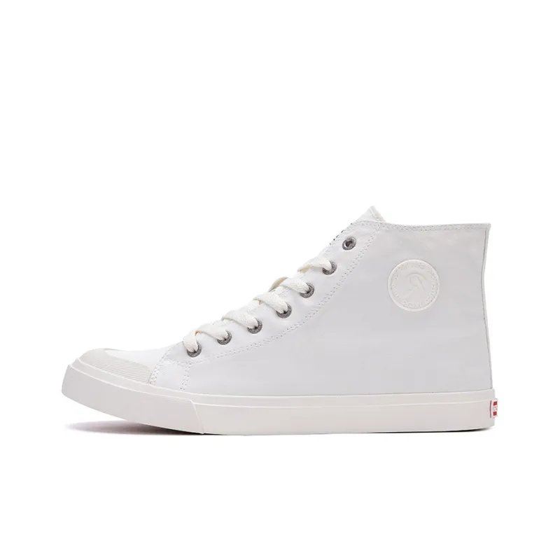Rockfish Canvas Shoes Women's High Top White-0