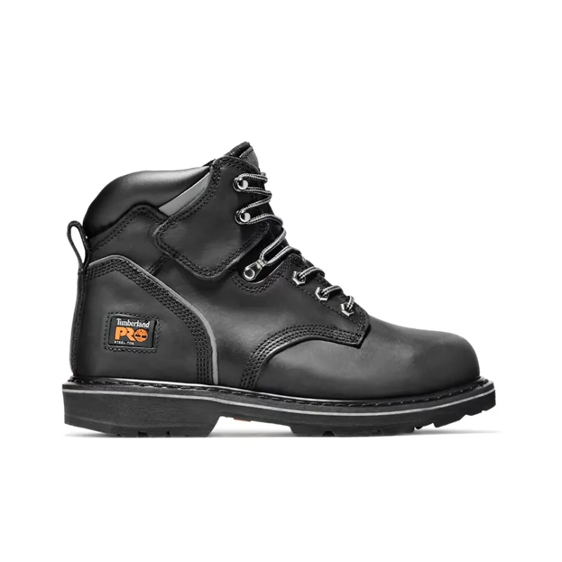 Timberland Pro Pit Boss 6 Inch Steel Toe Boot 'Black Oiled Nubuck'-1