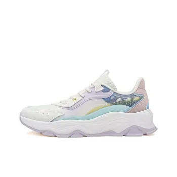 361° Yanwu Casual Shoes Women's Low Top Feather White/Light Lavender Purple